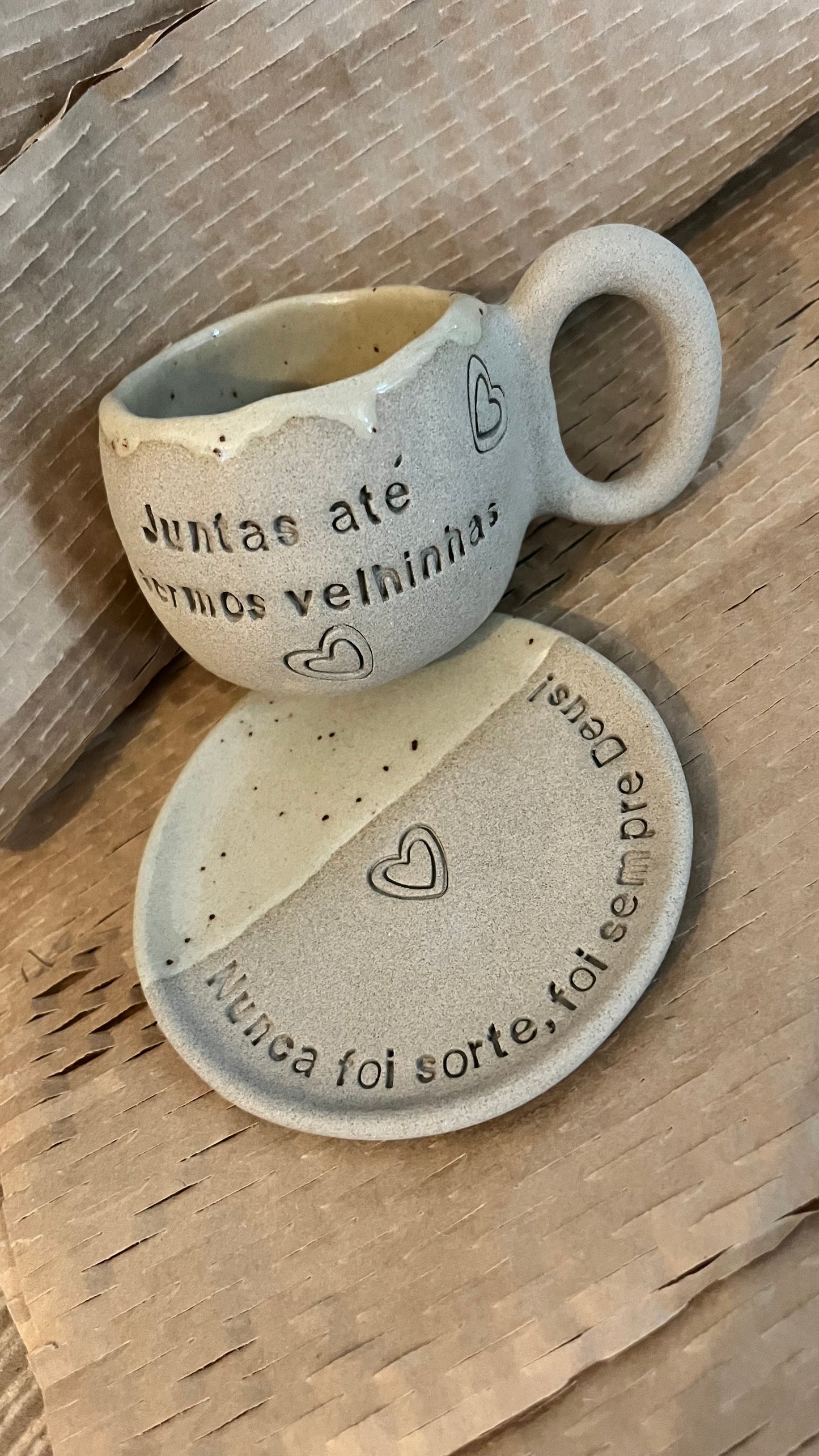 Conjunto Café Amor Perfeito - APENAS DISPONÍVEL POR ENCOMENDA