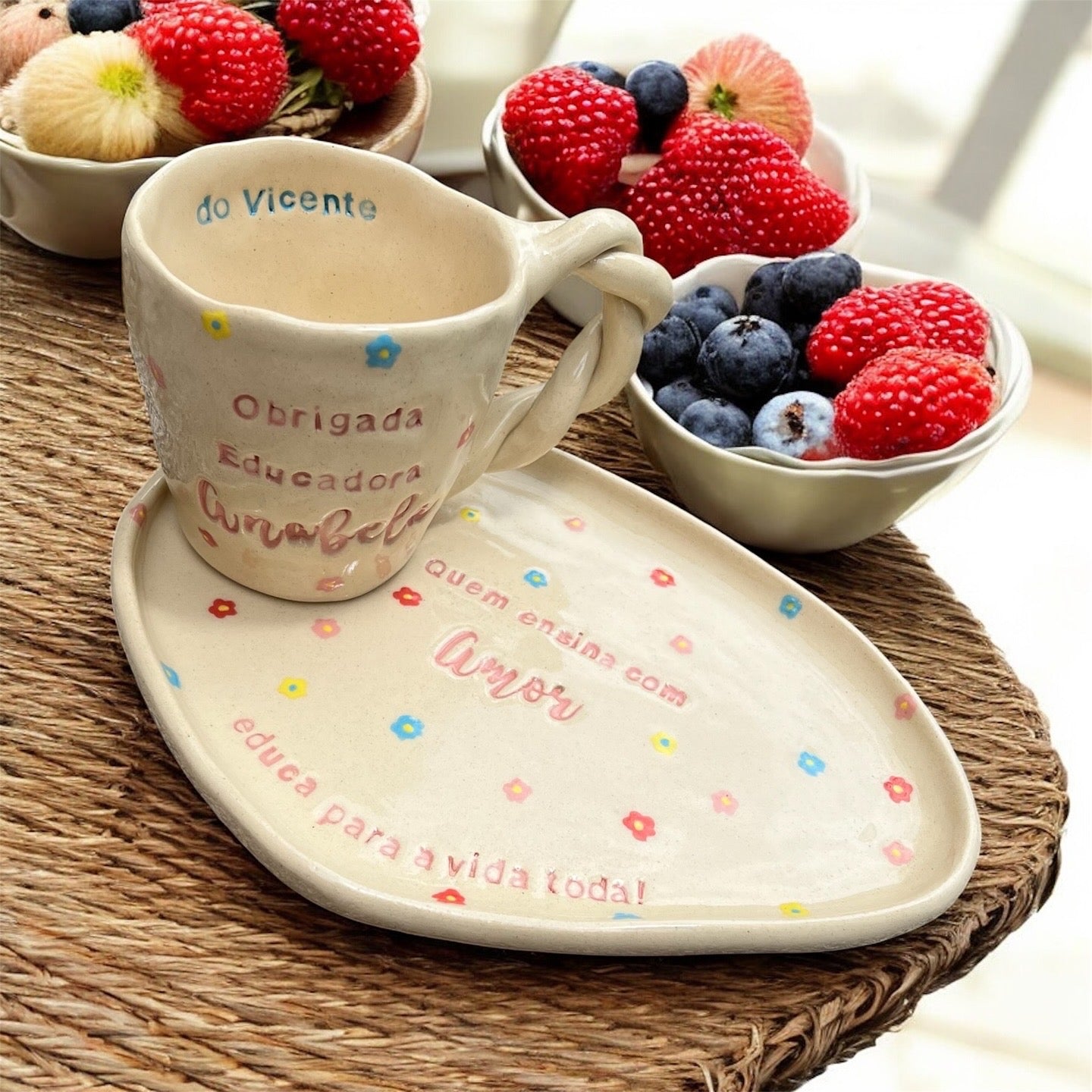 Conjunto Pequeno-almoço Adele - APENAS DISPONÍVEL POR ENCOMENDA!