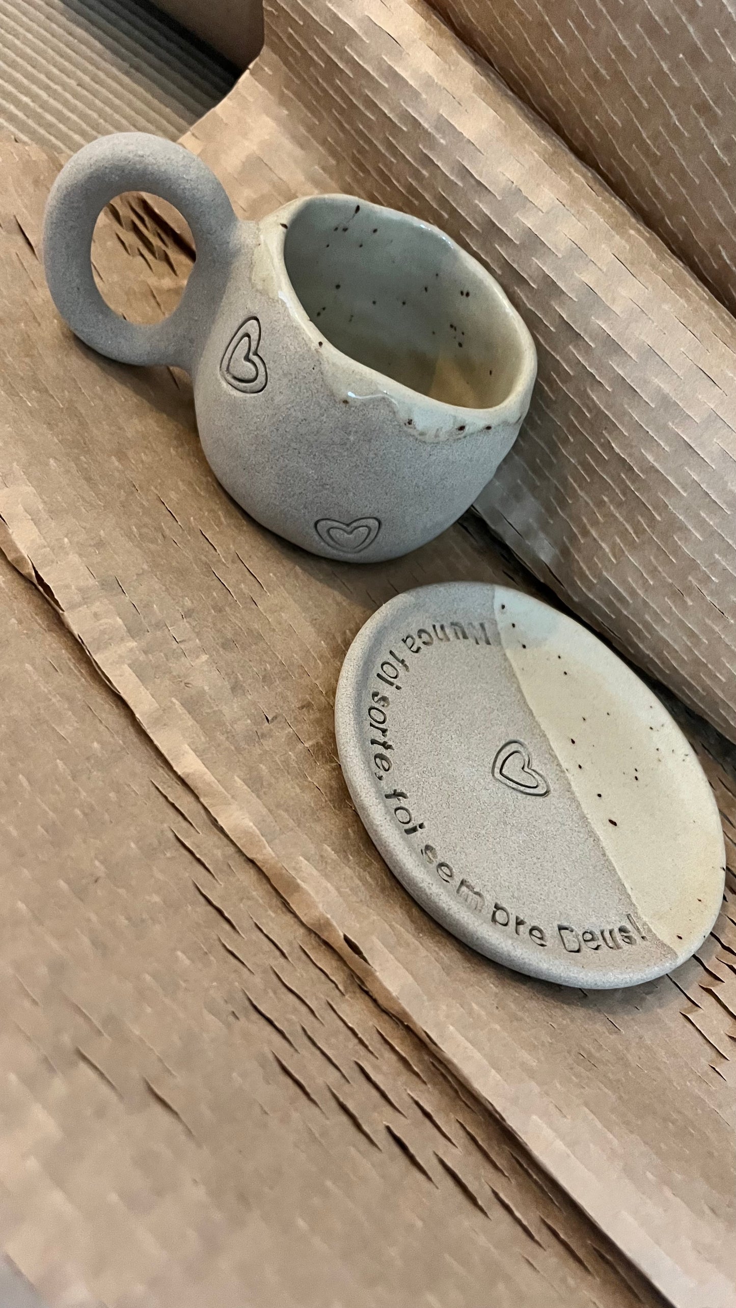 Conjunto Café Amor Perfeito - APENAS DISPONÍVEL POR ENCOMENDA