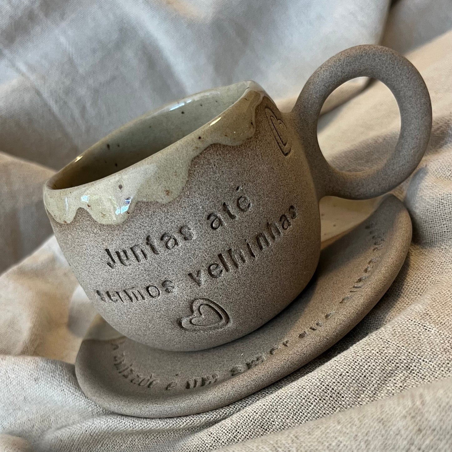 Conjunto Chá Amor Perfeito - APENAS DÍSPONIVEL POR ENCOMENDA